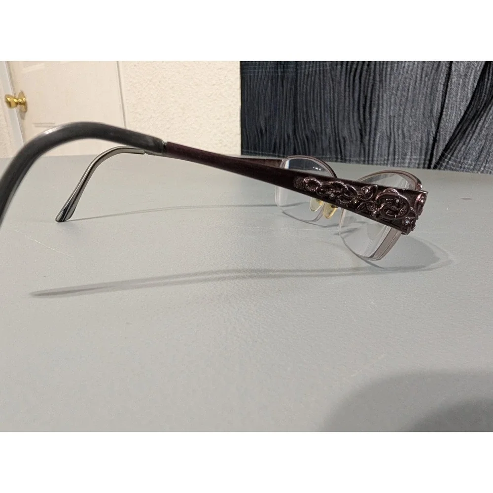 NEW OSCAR DE LA RENTA OSL 501‎ EYEWEAR HALF-RIM METAL & PLASTIC 53-18-140